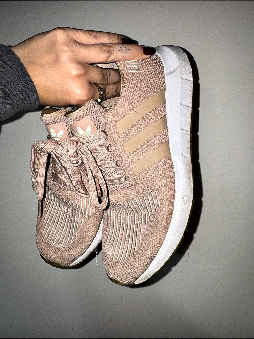 adidas Swift Run Women's Sneakers in Pink & White
